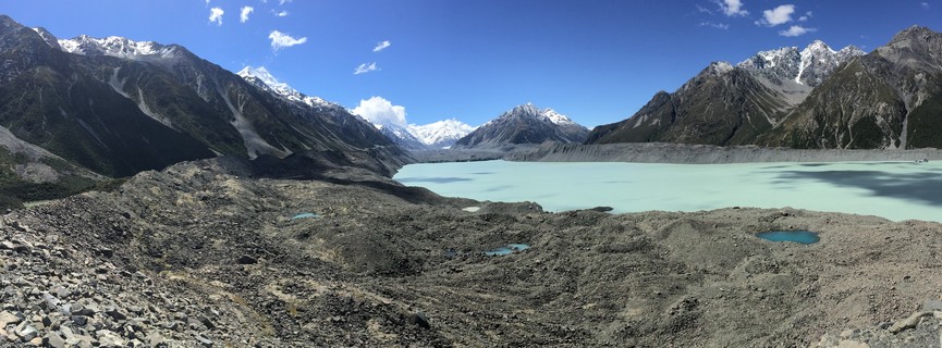 Tasman gletsjer en meer